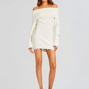 SER.O.YA - EVERLEIGH DRESS - WINTER WHITE knite